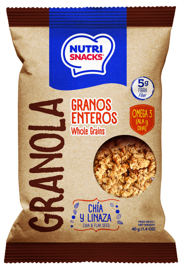 Granola Nutrisnacks 40g Chia Linaza