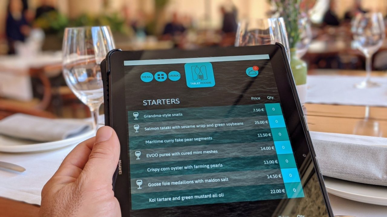 Nueva app española para restaurantes: TabletFoodie